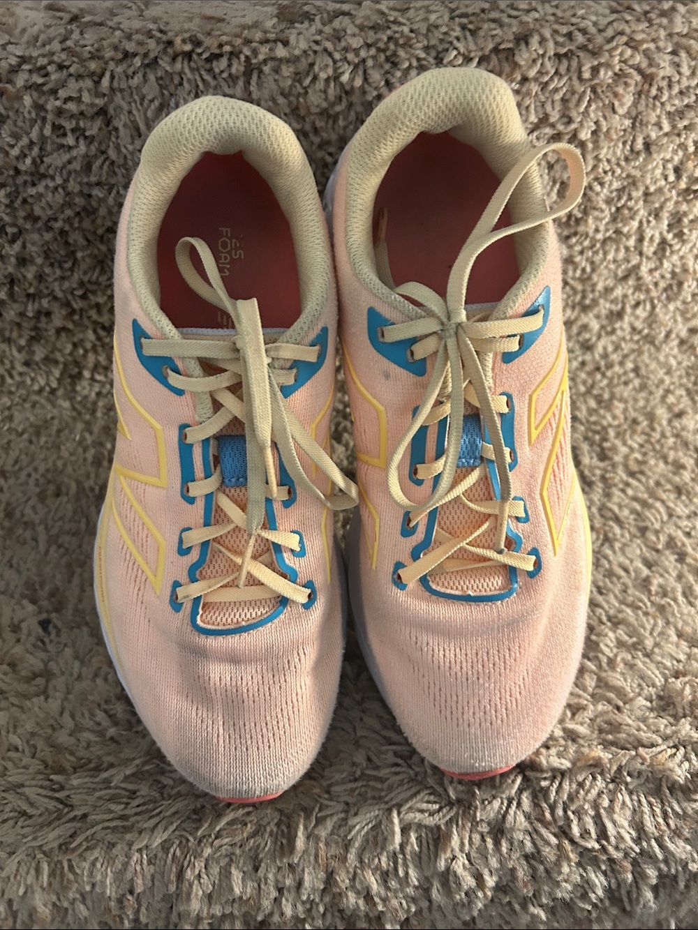 New Balance Fresh Foam White Peach Coastal Blue - Picture 3 of 7